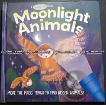 WM BBW A lightbeam book Moonlight Animals buku mengenal binatang malam