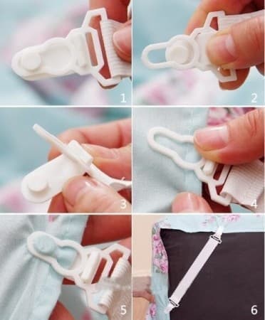 Sheet Grippers Pengait Ujung Sprei 4pcs