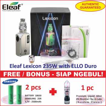 Eleaf Lexicon with ELLO Duro 235W Vaporizer Kit - Siap Ngebul
