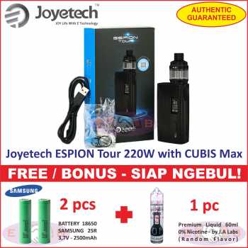 Joyetech ESPION Tour with CUBIS Max 220W Vaporizer Kit - Siap Ngebul