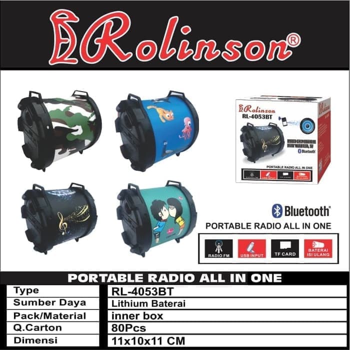 Portable Speaker bluetooth Audio Rolinson RL-4053