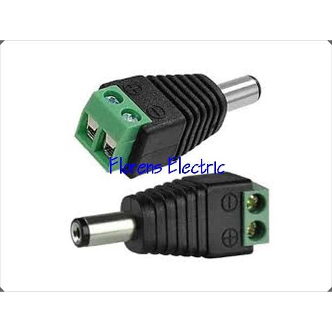 Jual Jack DC Power Male untuk kabel CCTV | Jakmall.com
