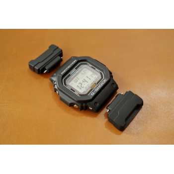 Casio G-Shock Strap Adapter for Nato Zulu Strap 16mm 24mm Black Hitam