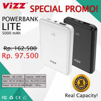 Vizz Powerbank Lite 5000 mAH VZ-LT01
