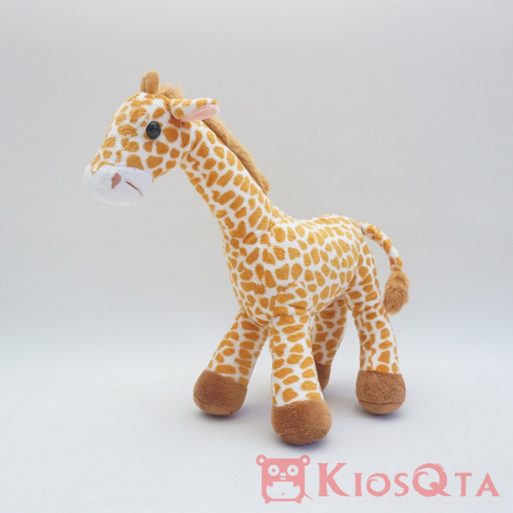 boneka jerapah giraffe coklat medium new MAY