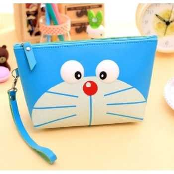 Tas Kosmetik Karakter 3D / Make Up Pouch Korean Style - Doraemon