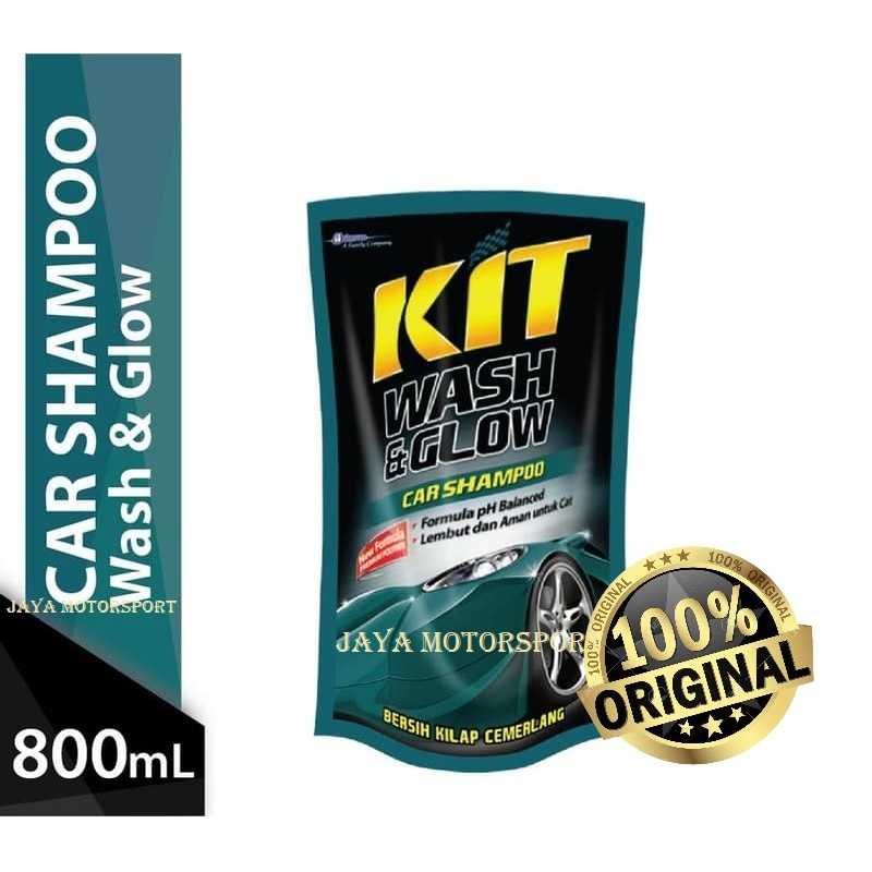 Jual KIT Wash and Glow Shampoo Mobil / Motor Pouch