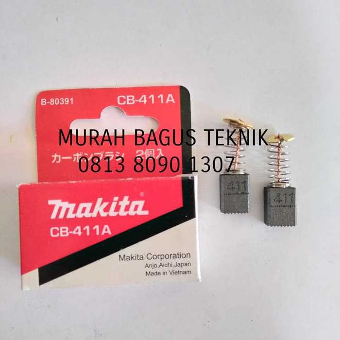 Jual carbon brush cb411 makita & maktec