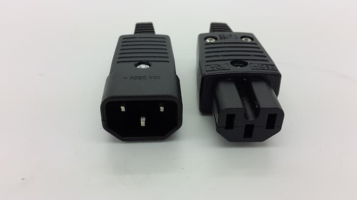 Socket AC Komputer C13 ( MALE + FEMALE / sepasang )