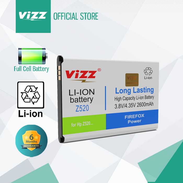 Vizz Baterai Double Power Acer Z520 Original