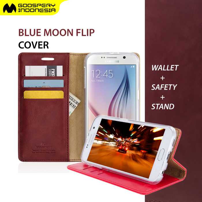 Jual GOOSPERY Samsung Galaxy S10 G973 Blue Moon Flip Case