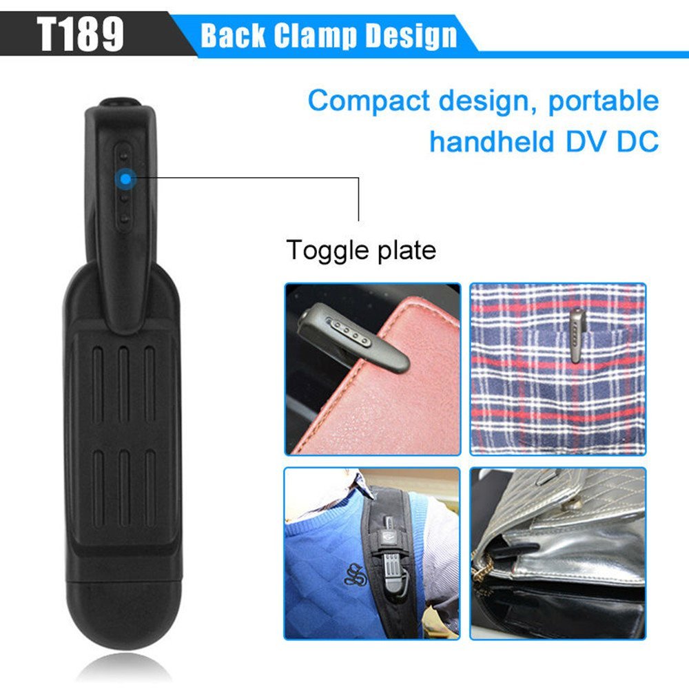 Arsmundi Kamera Pengintai Spy Camera WIFI Bentuk Pulpen Clip 1080P - T189