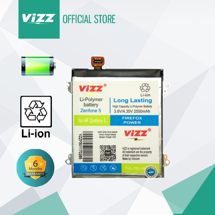 Vizz Baterai Double Power Asus ZENFONE 5 Original