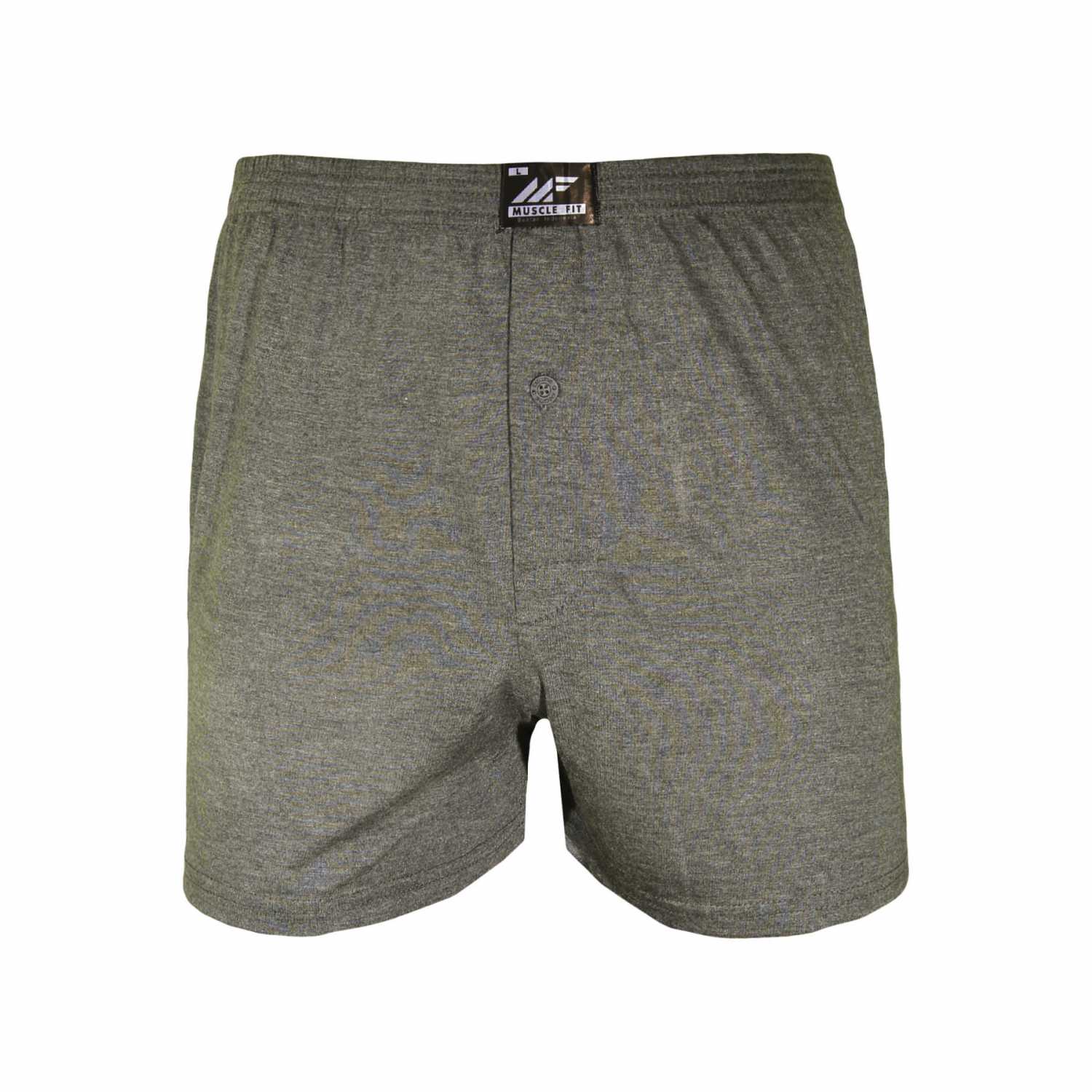 Jual Muscle Fit Boxer Kancing Abu MFBX BWJ - Abu - 1 pcs | Jakmall.com