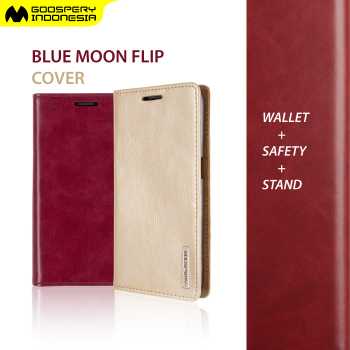 Jual GOOSPERY Samsung J7 2016 Blue Moon Flip Case