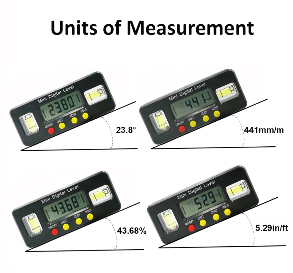 GemRed Alat Ukur Kemiringan Digital Level Angle Waterpass Inclinometer - DL168