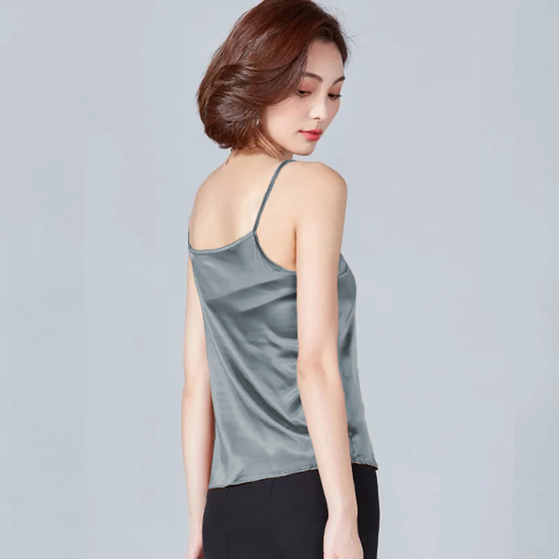 Tanktop Camisoles Singlet Tali kecil Gaya Korea - Jfashion Saori