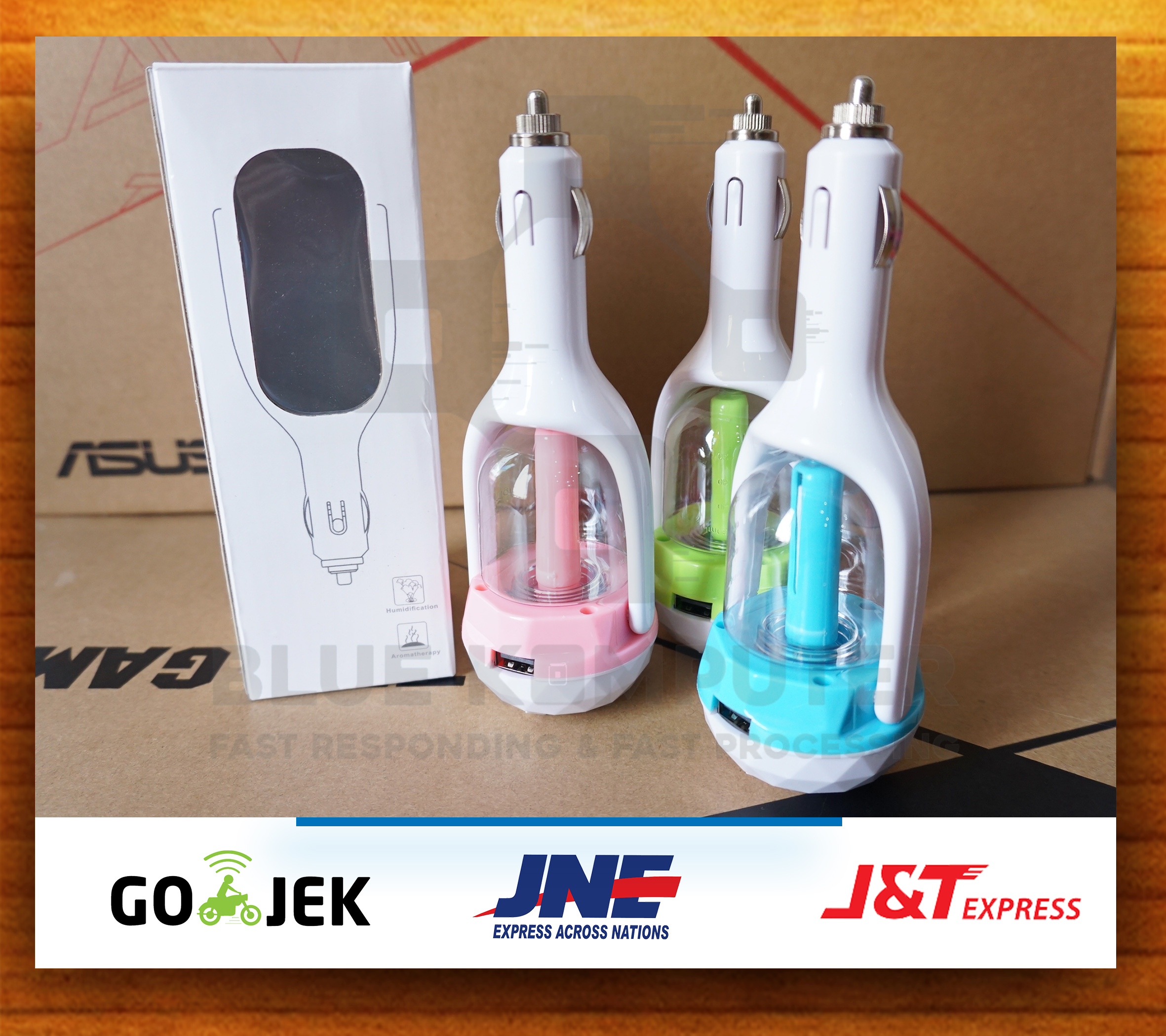 pelembab kabin humidfier / humidfier colok mobil