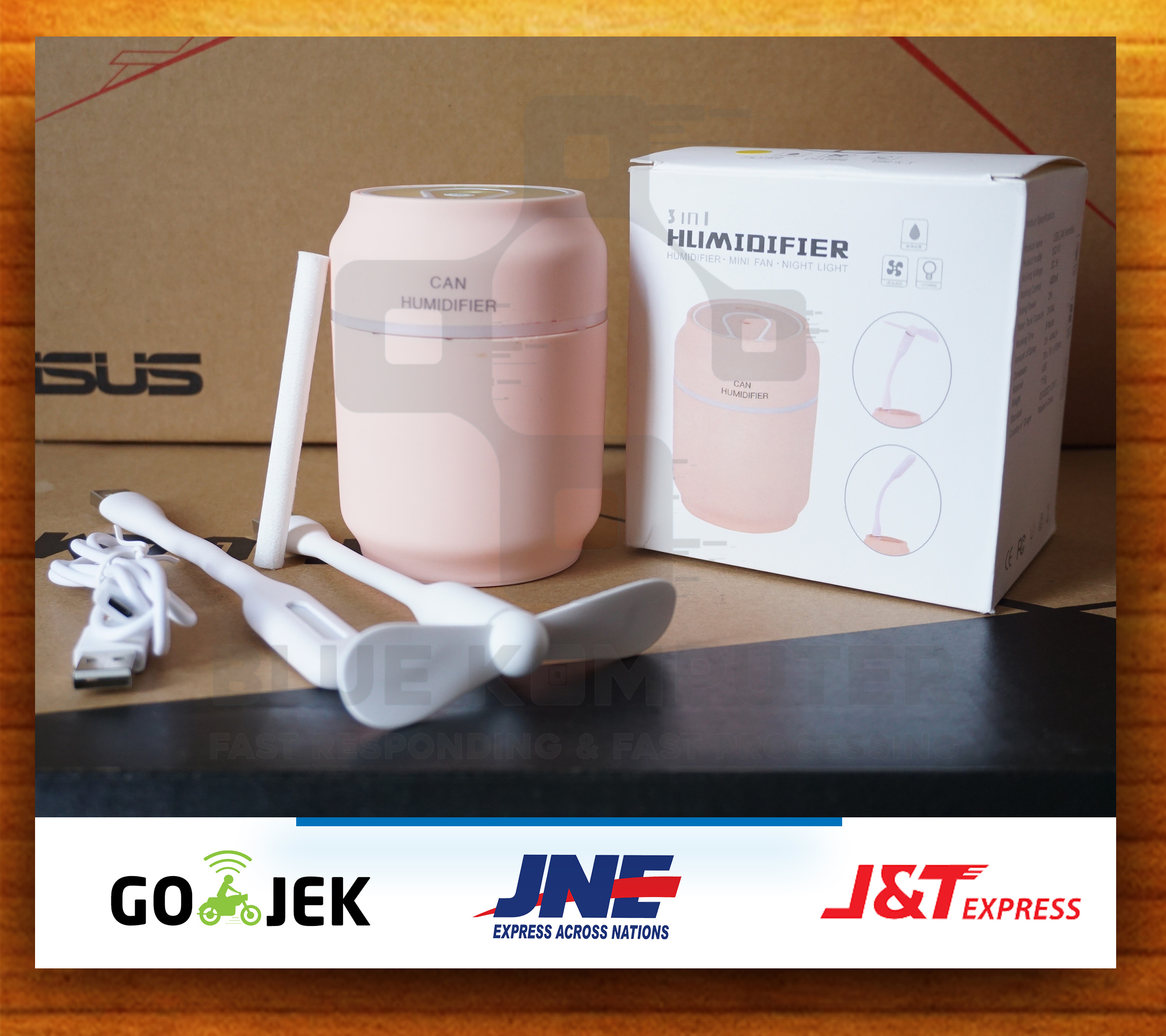 pelembab kabin humidfier mobil / 3IN1 humidfier TABUNG