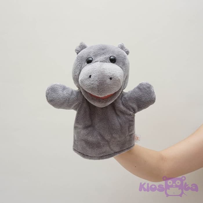 Boneka tangan handpuppet kuda nil hippo