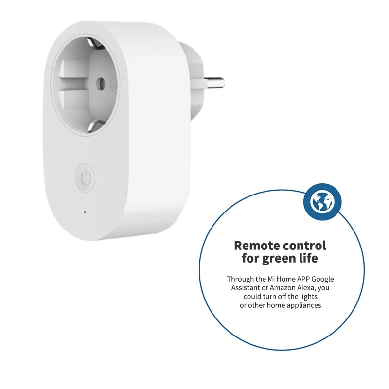 Mi Smart Socket Smartphone Control Google Assist ZNCZ05CM