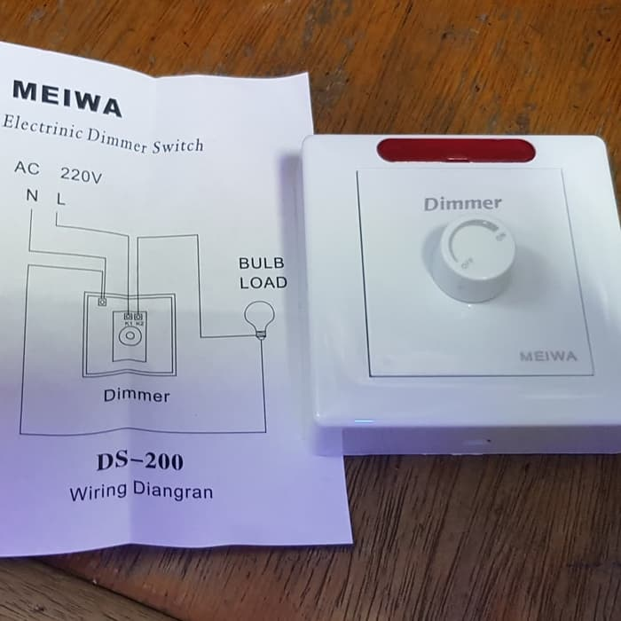 Jual Dimmer Lampu AC 220Volt Meiwa 10A