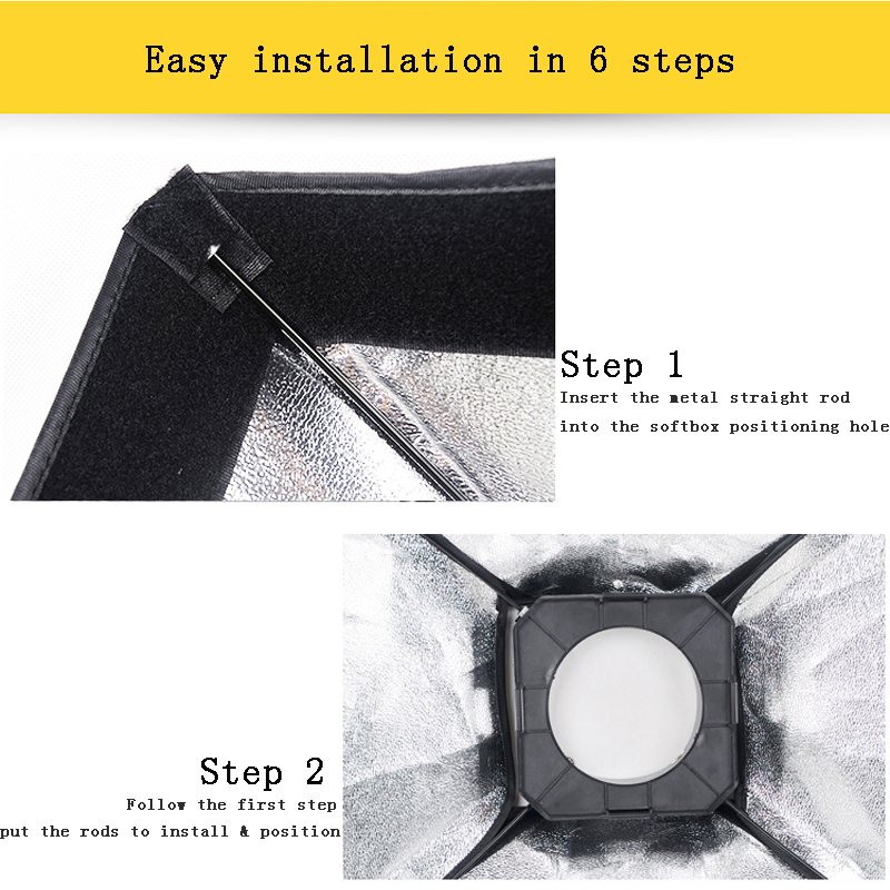 TaffSTUDIO Payung Softbox Reflektor 50x70cm Flash Mount - CY50