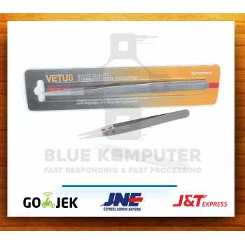 Pinset Vetus Curved Lengkung Bengkok Runcing Lancip Vape Tweezer Coil