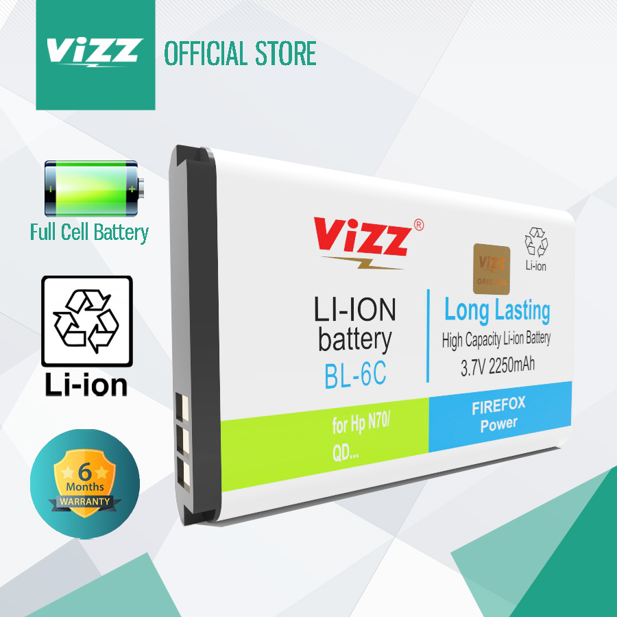 Vizz Baterai NOKIA BL-6C / QD Original