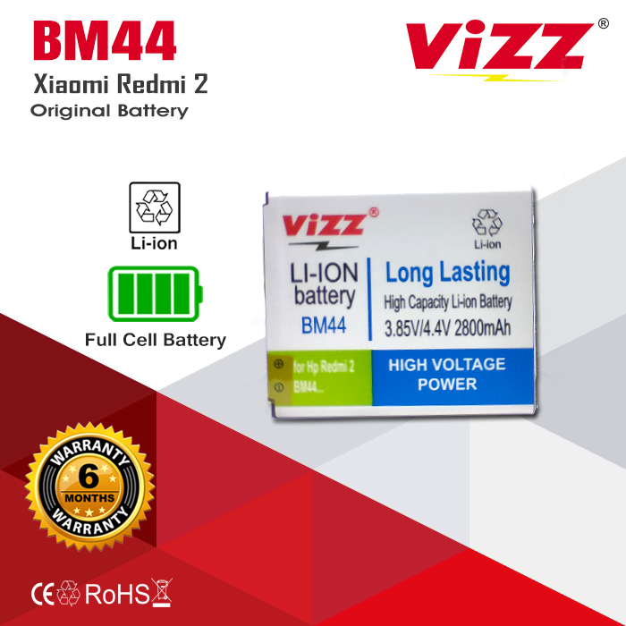VIZZ Baterai Xiaomi BM44 / Redmi 2 Original