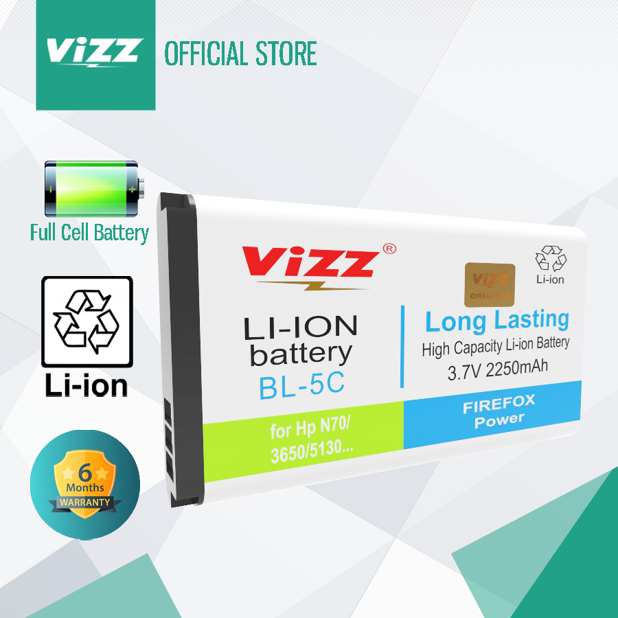 Vizz Baterai Nokia BL5C N1100 Original
