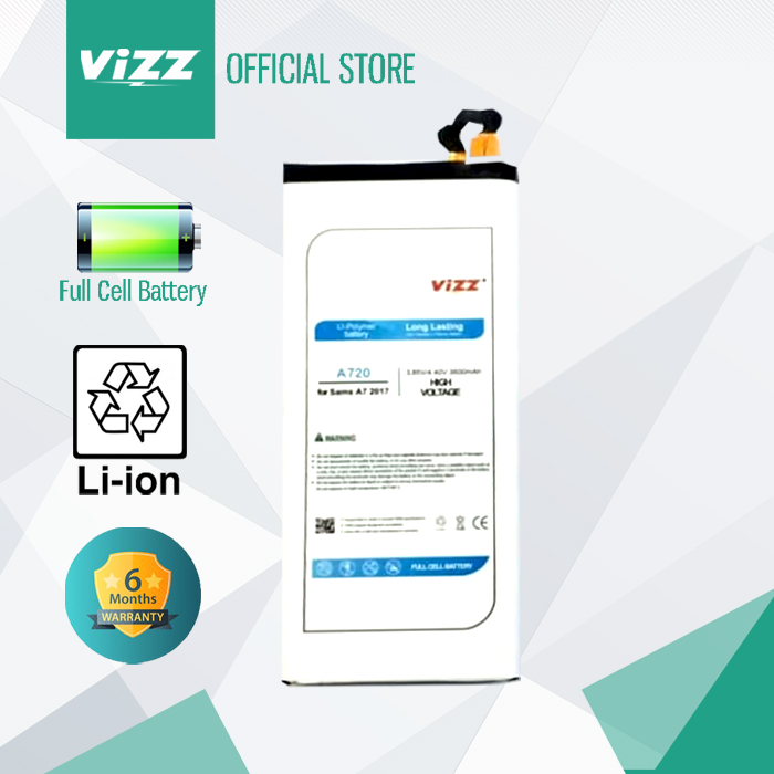 Vizz Baterai Samsung A720 / Galaxy A7 2017 Original
