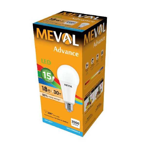Jual Meval LED Bulb 18W - Putih | Jakmall.com