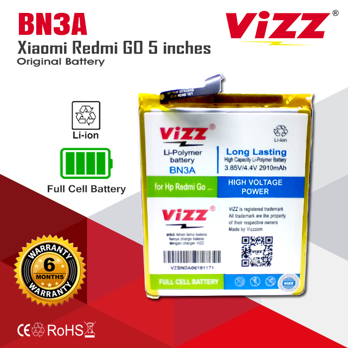 Vizz Baterai Xiaomi BN3A REDMI GO Original