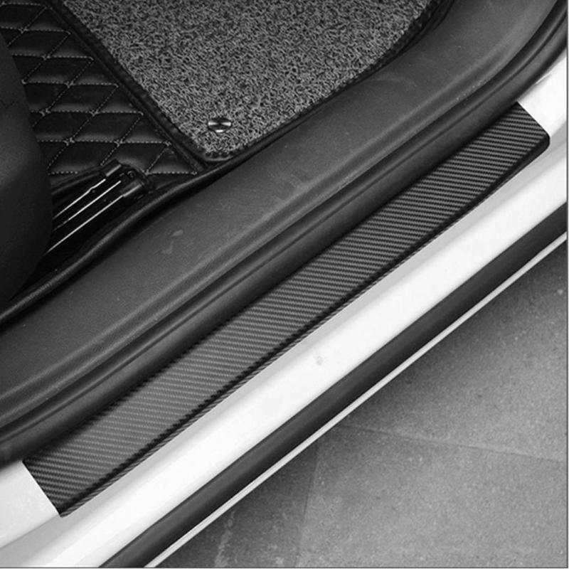 OUYORCAR Stiker Mobil Vinyl Anti Scratch Carbon Fiber 4PCS - TAA800