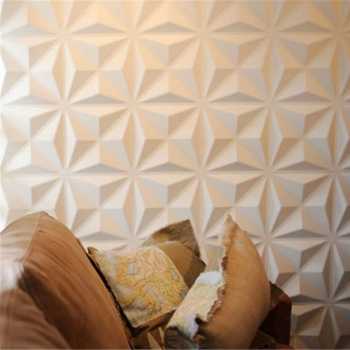 H3-002 Stiker Dinding Wallpaper 3D Wall Panel PVC Small Diamond 30 cm