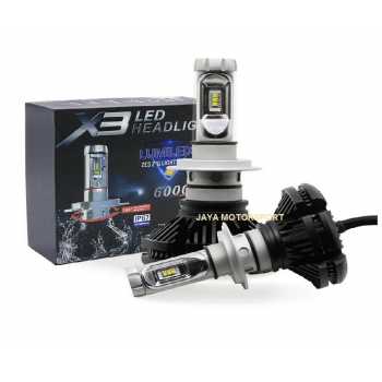 Lampu LED Headlamp Mobil HB4 X3 High Quality White - 1 pair (2pcs)