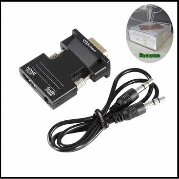 Jual Mediatech HDMI to VGA Converter With Audio HDMI Female to