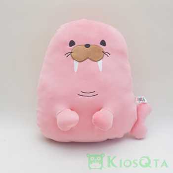 boneka bantal anjing laut pink seal bahan spandex