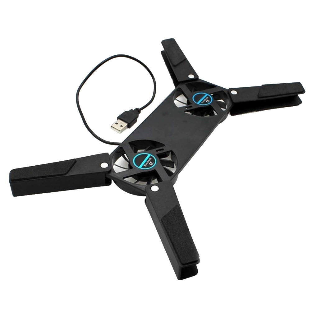 Kingcooler Cooling Pad Laptop Kipas Pendingin Lipat 2 Fan 14 Inch - 818