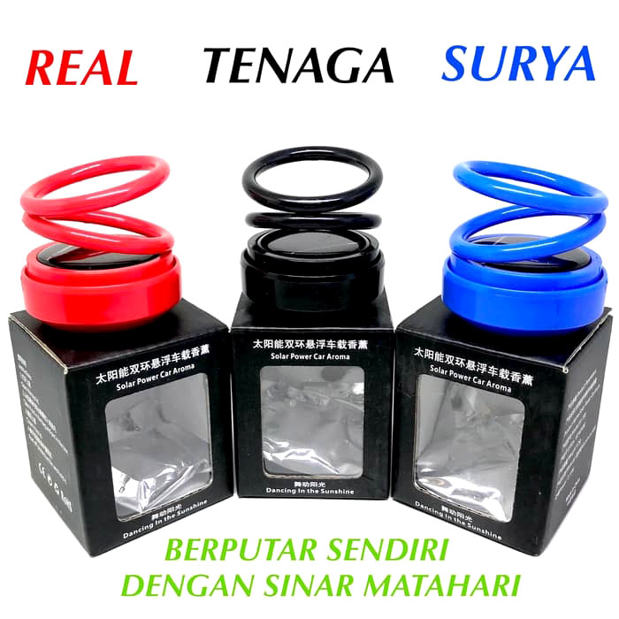 Parfum Mobil Pajangan Ring Auto Gerak Tenaga Surya