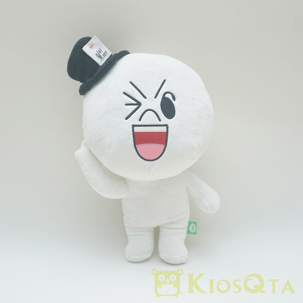 boneka moon line topi hitam large JAN