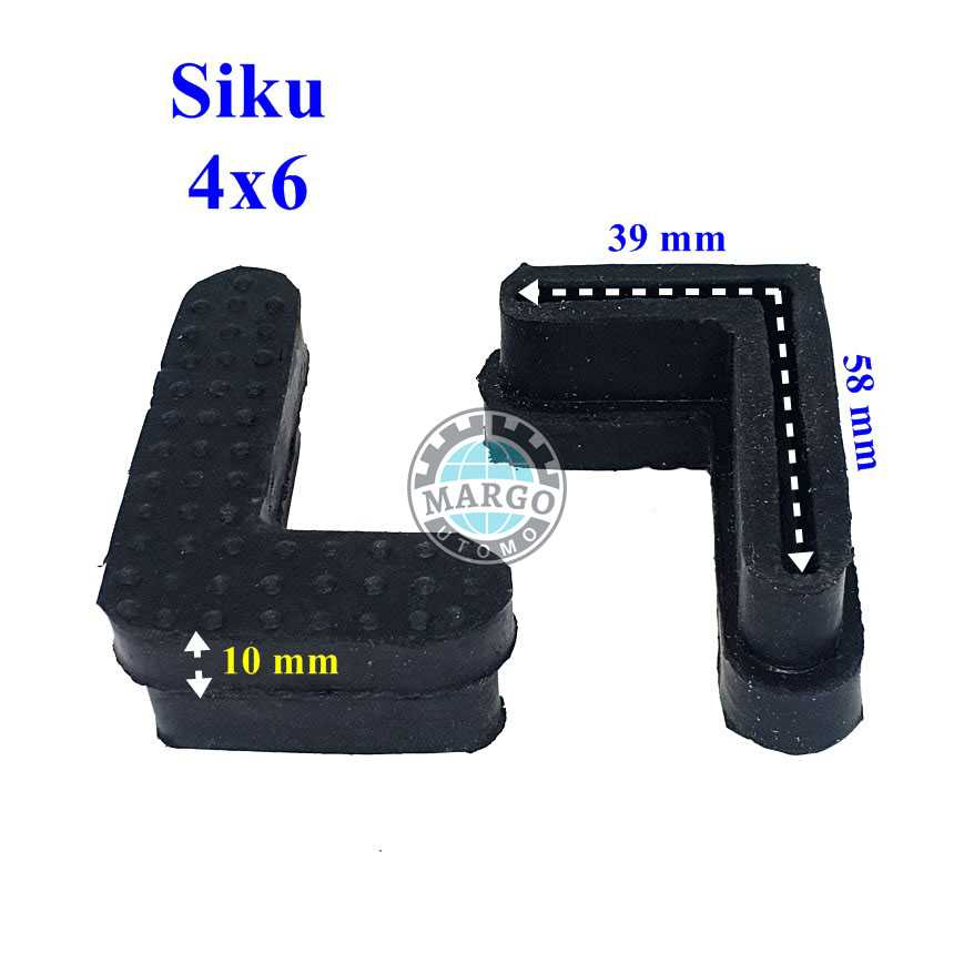 Jual Kaki Karet Rak Besi Siku 4x6 Sepasang | Jakmall.com