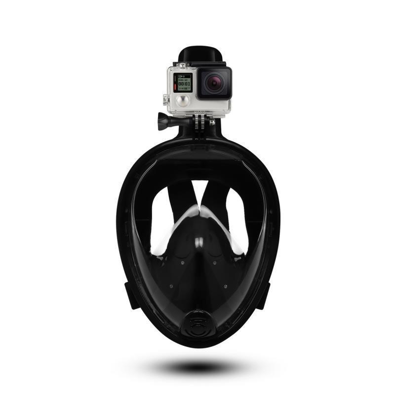 TaffSPORT Masker Full Face Scuba Diving Snorkeling Action Cam Mount - M2068G