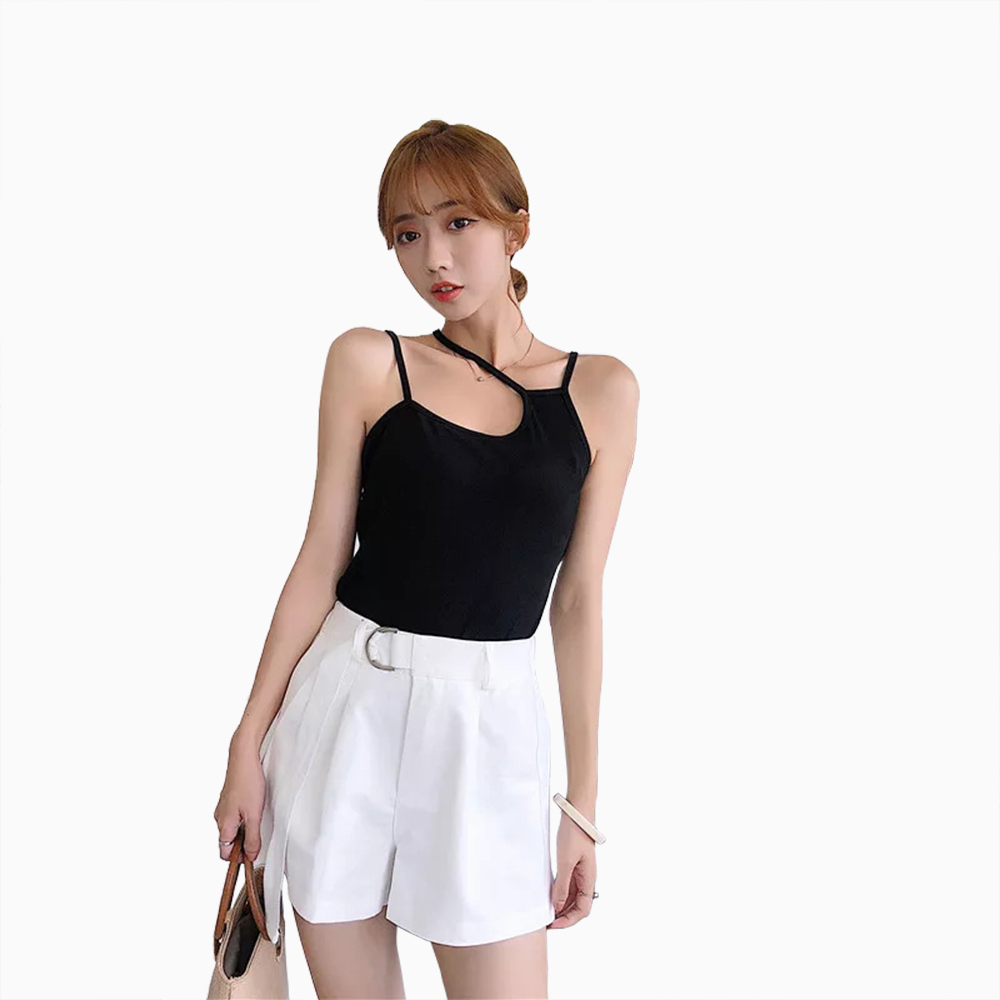 Tanktop Singlet Tali kecil Wanita Gaya Korea - Jfashion Loli