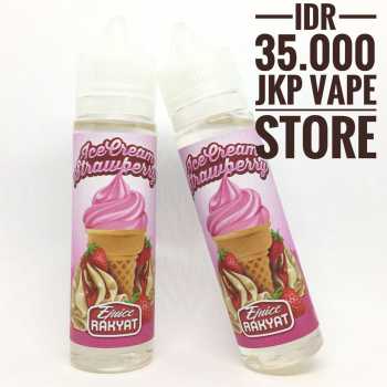ICE CREAM STRAWBERRY 60ML - PREMIUM LIQUID VAPE BY EJUICE RAKYAT