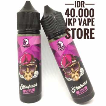 STRAWNANA ZERO NIC 60ML - PREMIUM LIQUID VAPE BY RED MONKEY