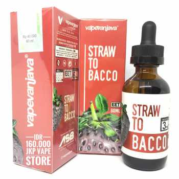 STRAW TO BACCO 60ML - PREMIUM LIQUID VAPE BY VAPEVANJAVA