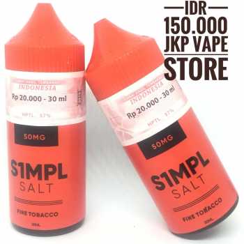 S1MPL SALT FINE TOBACCO 30ML - PREMIUM LIQUID VAPE SIMPL BY JRX