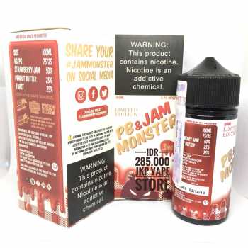 PB & JAM MONSTER STRAWBERRY 100ML - PREMIUM LIQUID VAPE BY SS